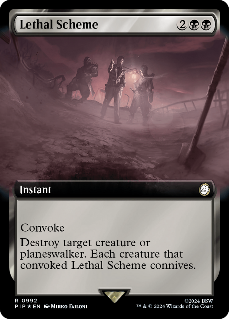 Lethal Scheme (Extended Art) (Surge Foil) [Fallout] | Webway Games