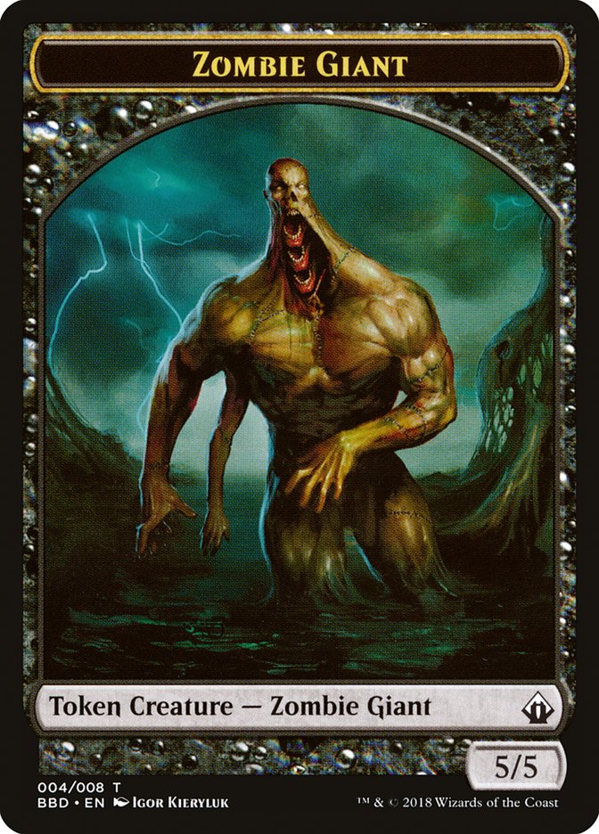 Zombie Giant Token [Battlebond Tokens] | Webway Games