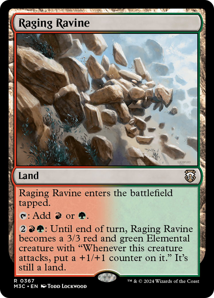 Raging Ravine (Ripple Foil) [Modern Horizons 3 Commander] | Webway Games