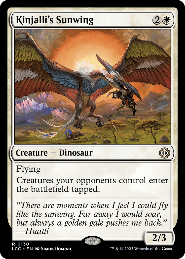 Kinjalli's Sunwing [The Lost Caverns of Ixalan Commander] | Webway Games