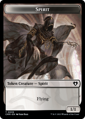Spirit (0039) // Knight Double-Sided Token [Commander Masters Tokens] | Webway Games