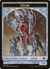 Zombie // Golem Double-Sided Token [Modern Horizons Tokens] | Webway Games