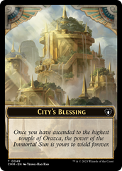 City's Blessing // Construct (41) Double-Sided Token [Commander Masters Tokens] | Webway Games