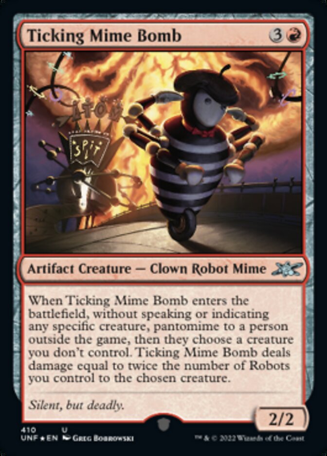 Ticking Mime Bomb (Galaxy Foil) [Unfinity] | Webway Games