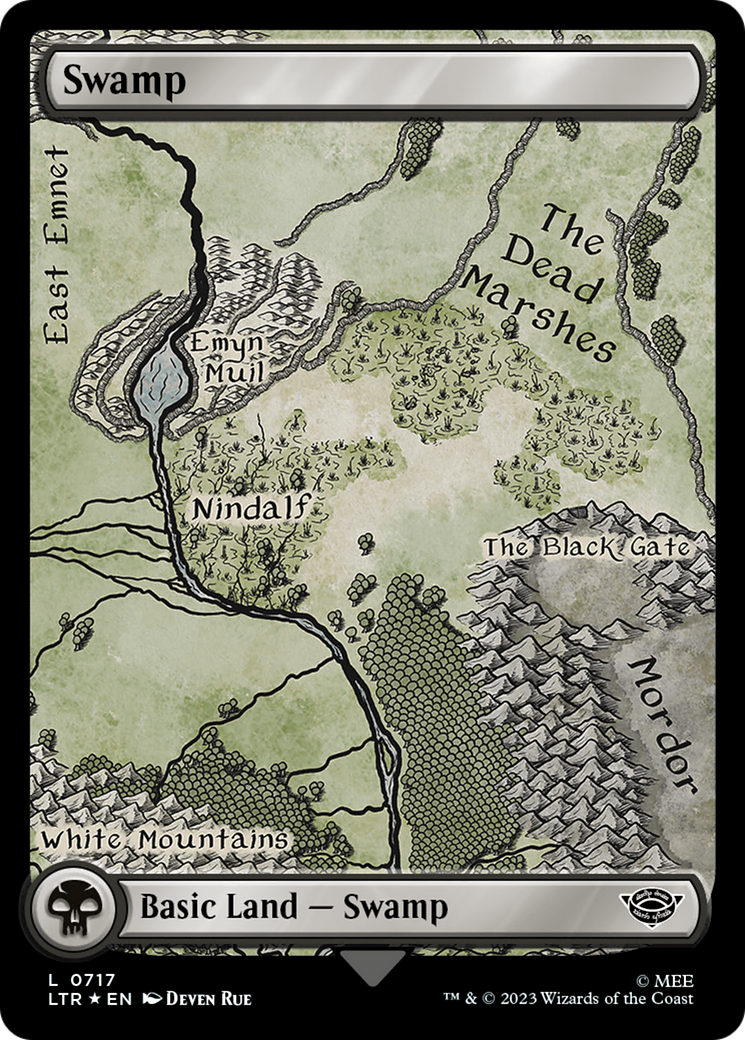Swamp (0717) (Surge Foil) [The Lord of the Rings: Tales of Middle-Earth] | Webway Games