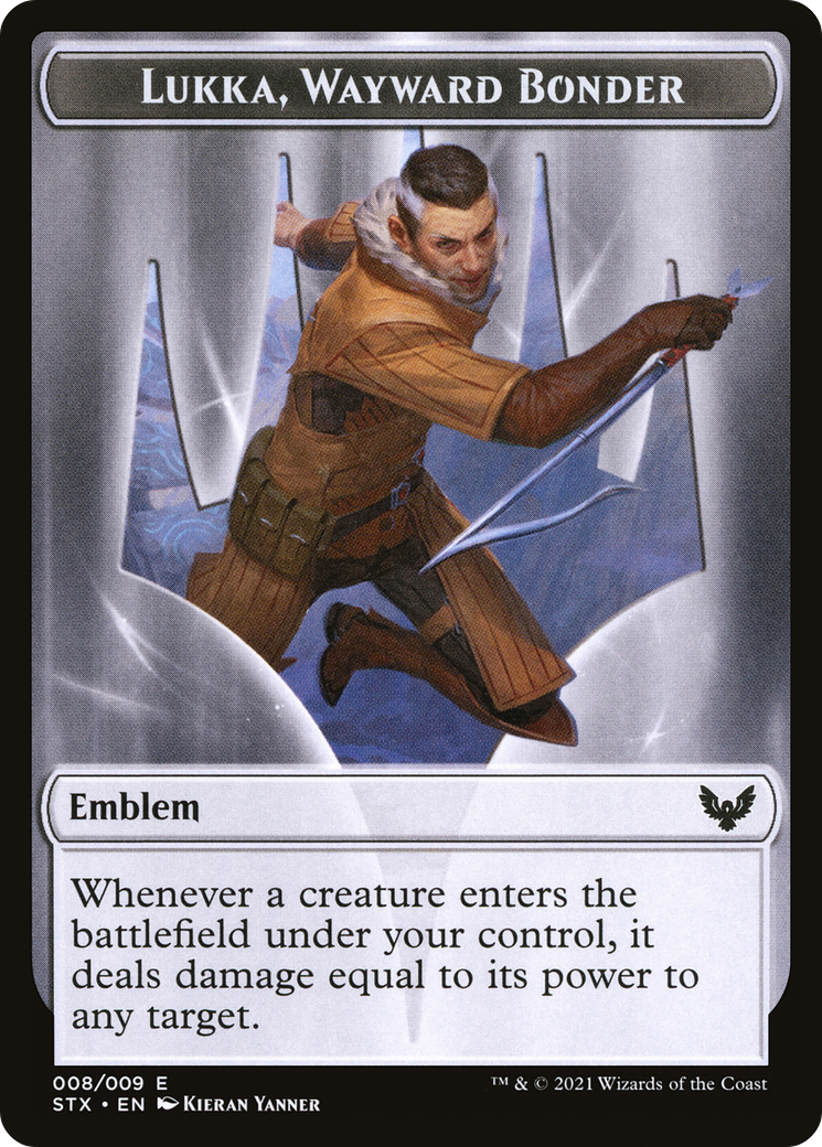 Pest // Lukka, Wayward Bonder Emblem Double-Sided Token [Secret Lair: From Cute to Brute Tokens] | Webway Games