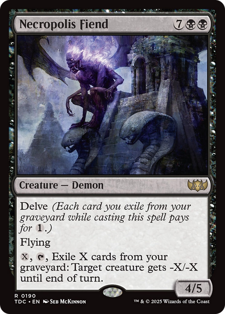 Necropolis Fiend [Tarkir: Dragonstorm Commander] | Webway Games