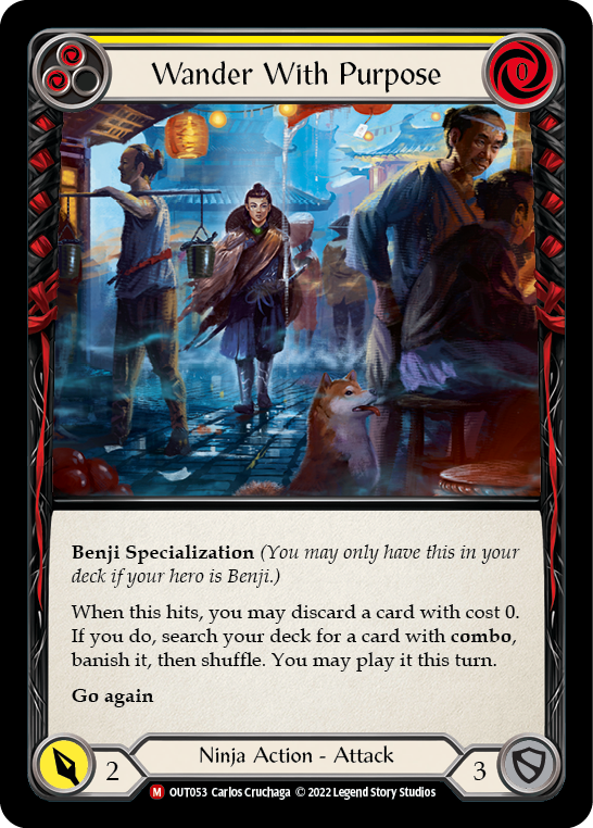 Wander With Purpose [OUT053] (Outsiders)  Rainbow Foil | Webway Games
