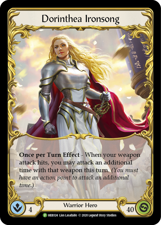 Dorinthea Ironsong [HER024] (Promo)  1st Edition Rainbow Foil | Webway Games