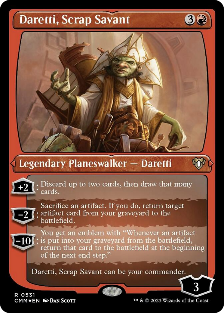 Daretti, Scrap Savant (Foil Etched) [Commander Masters] | Webway Games