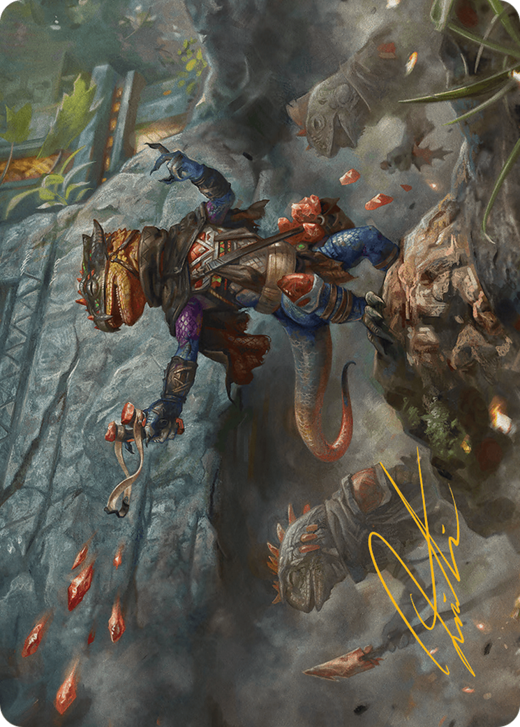 Agate Instigator Art Card (Gold-Stamped Signature) [Bloomburrow Art Series] | Webway Games