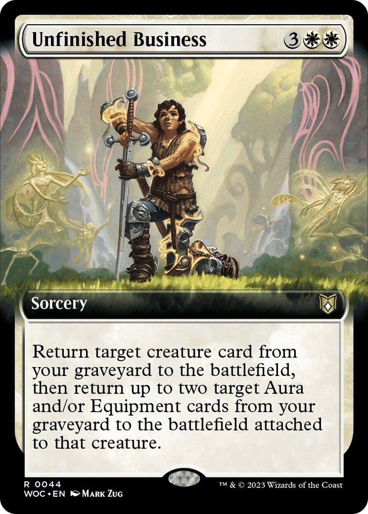 Unfinished Business (Extended Art) [Wilds of Eldraine Commander] | Webway Games