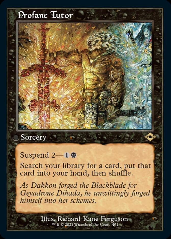 Profane Tutor (Retro Foil Etched) [Modern Horizons 2] | Webway Games