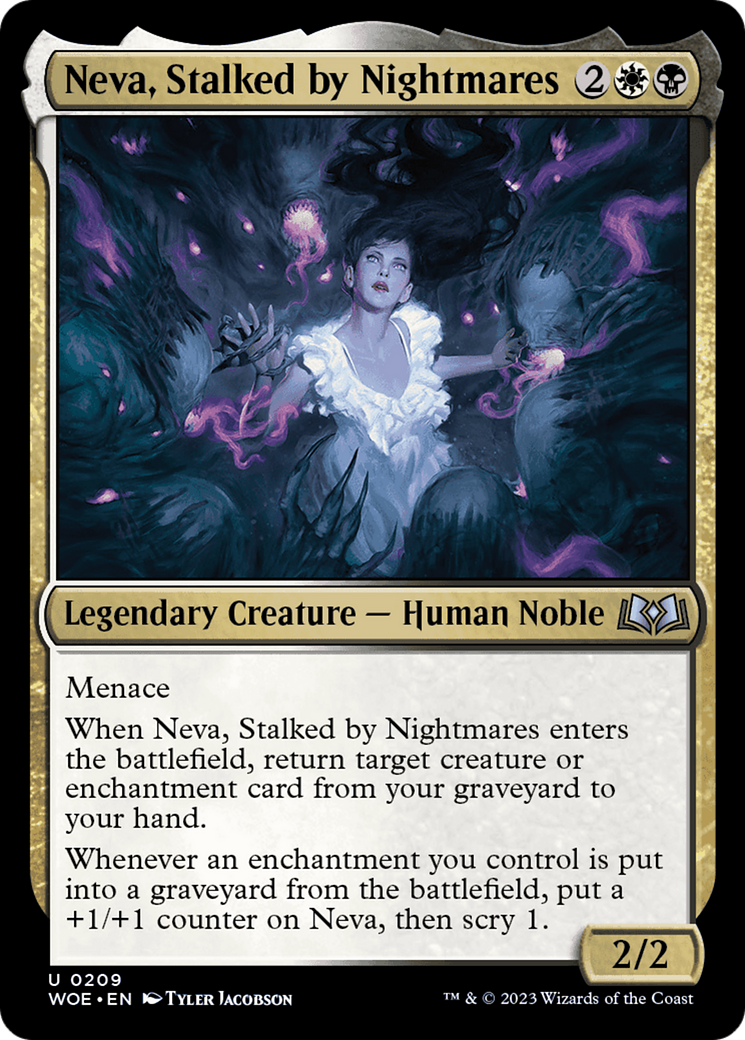 Neva, Stalked by Nightmares [Wilds of Eldraine] | Webway Games