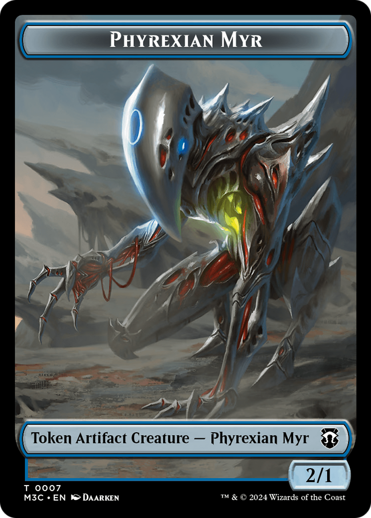 Phyrexian Myr // Servo Double-Sided Token [Modern Horizons 3 Commander Tokens] | Webway Games