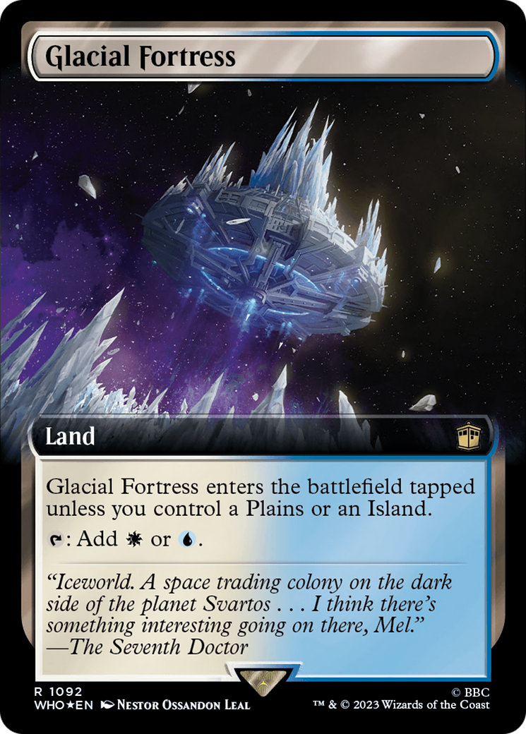 Glacial Fortress (Extended Art) (Surge Foil) [Doctor Who] | Webway Games