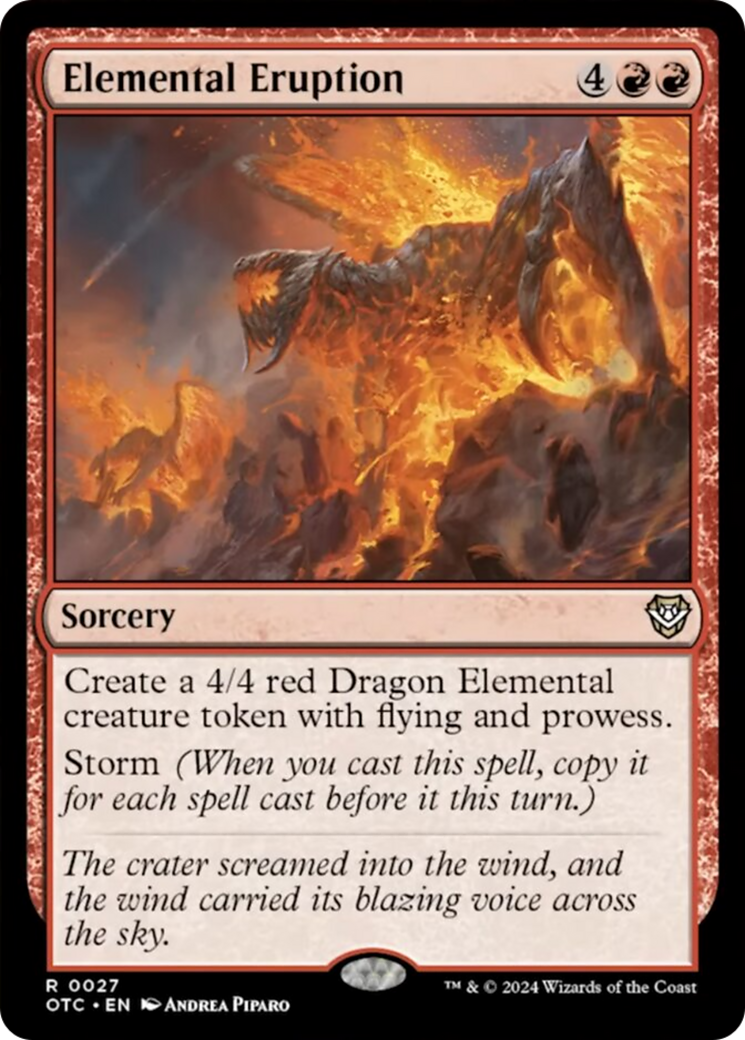 Elemental Eruption [Outlaws of Thunder Junction Commander] | Webway Games