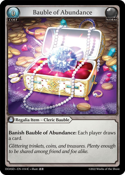 Bauble of Abundance (014) [Dawn of Ashes: Starter Decks] | Webway Games