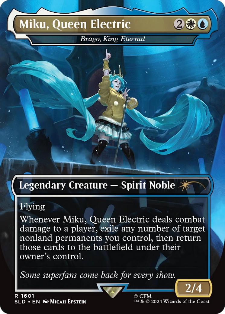 Miku, Queen Electric - Brago, King Eternal (Rainbow Foil) [Secret Lair Drop Series] | Webway Games
