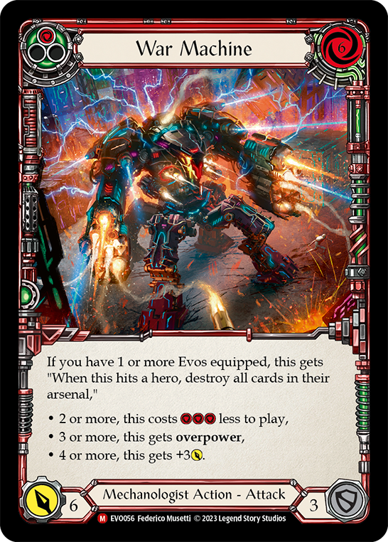 War Machine [EVO056] (Bright Lights)  Rainbow Foil | Webway Games