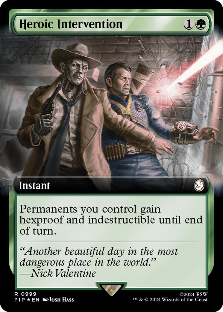 Heroic Intervention (Extended Art) (Surge Foil) [Fallout] | Webway Games