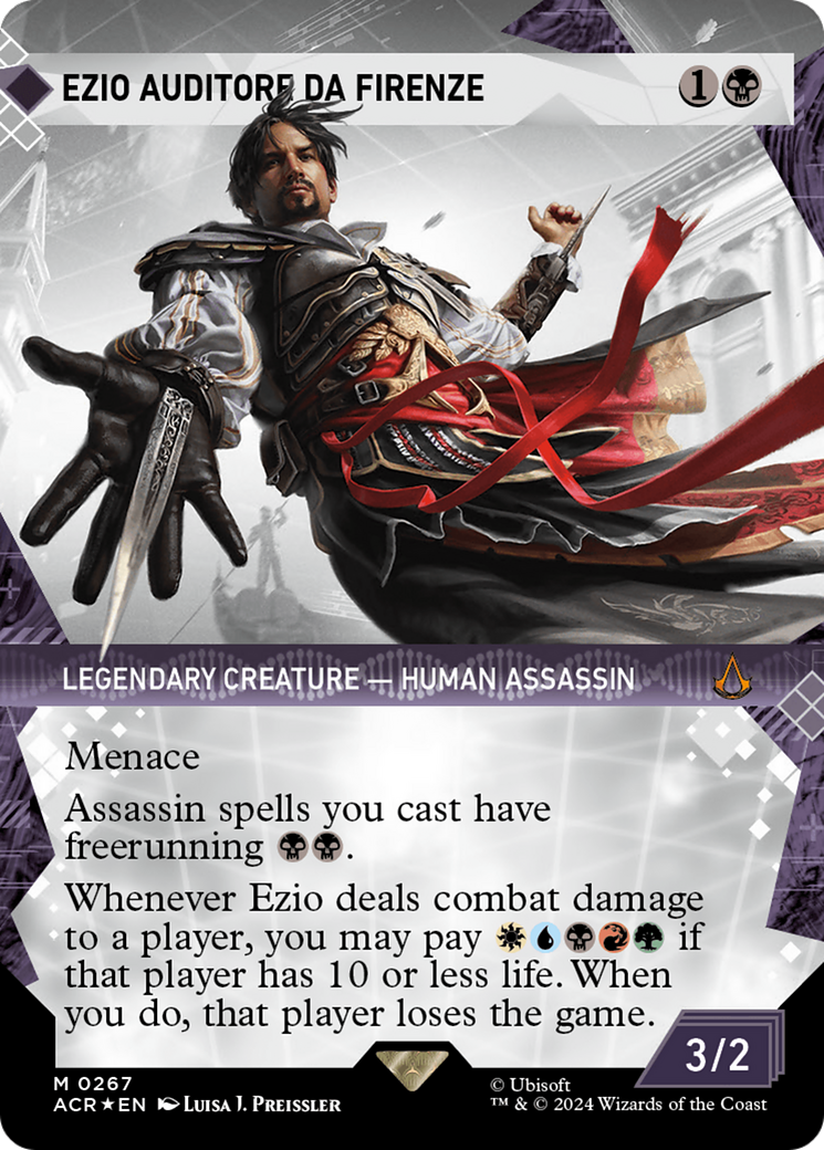 Ezio Auditore da Firenze (Showcase) (Textured Foil) [Assassin's Creed] | Webway Games