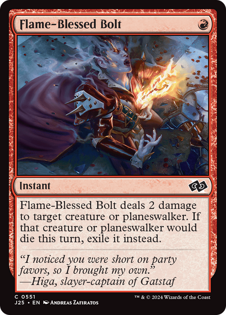 Flame-Blessed Bolt [Foundations Jumpstart] | Webway Games