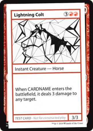 Lightning Colt (2021 Edition) [Mystery Booster Playtest Cards] | Webway Games