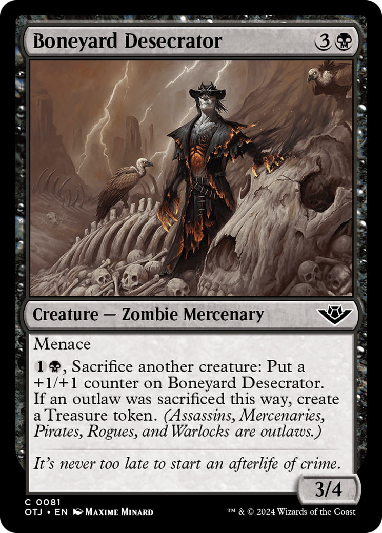 Boneyard Desecrator [Outlaws of Thunder Junction] | Webway Games