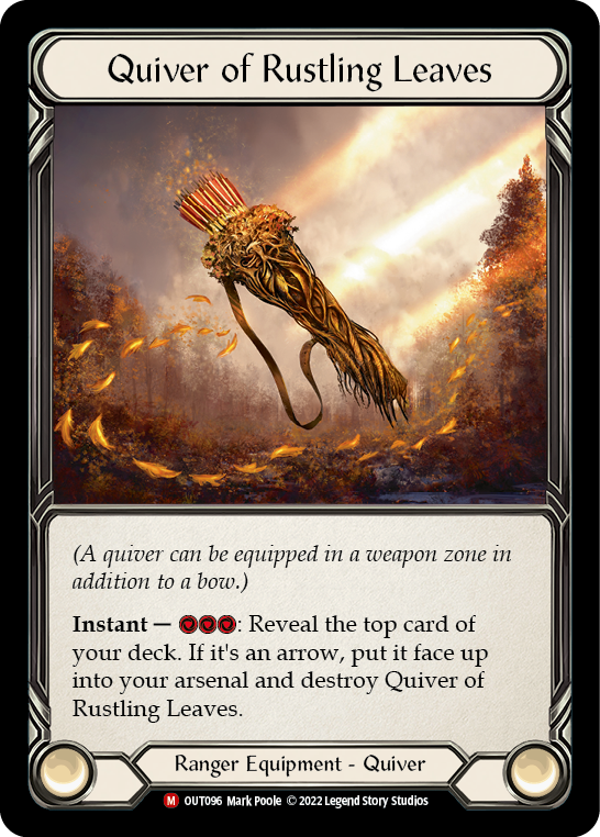 Quiver of Rustling Leaves [OUT096] (Outsiders)  Rainbow Foil | Webway Games