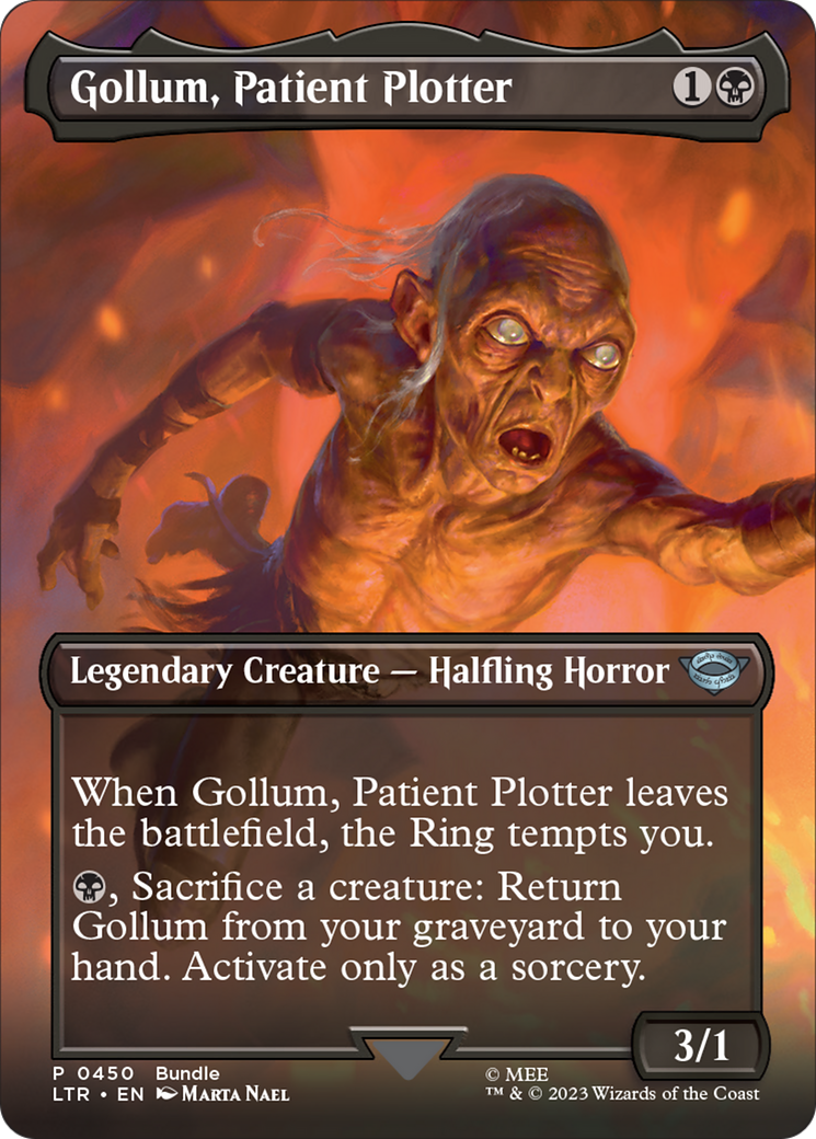 Gollum, Patient Plotter (Borderless Alternate Art) [The Lord of the Rings: Tales of Middle-Earth] | Webway Games
