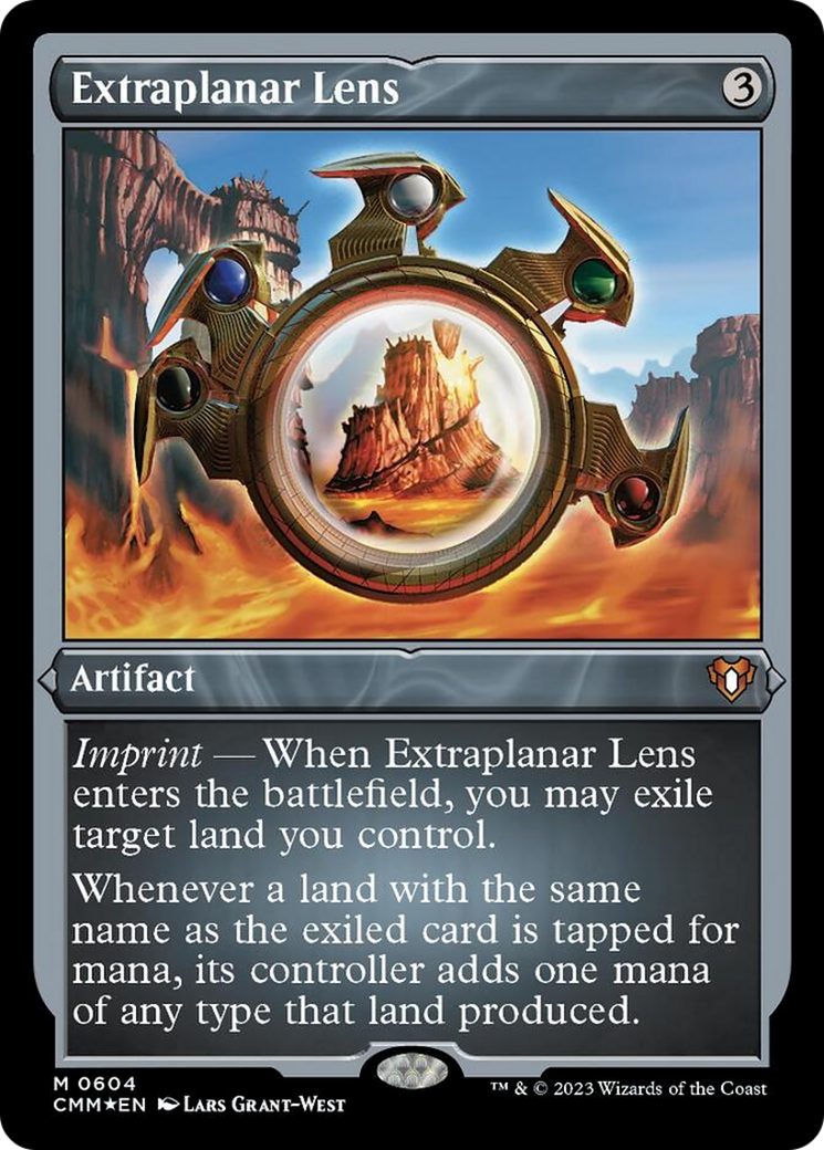 Extraplanar Lens (Foil Etched) [Commander Masters] | Webway Games