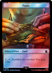 Alien Rhino // Food (0059) Double-Sided Token (Surge Foil) [Doctor Who Tokens] | Webway Games