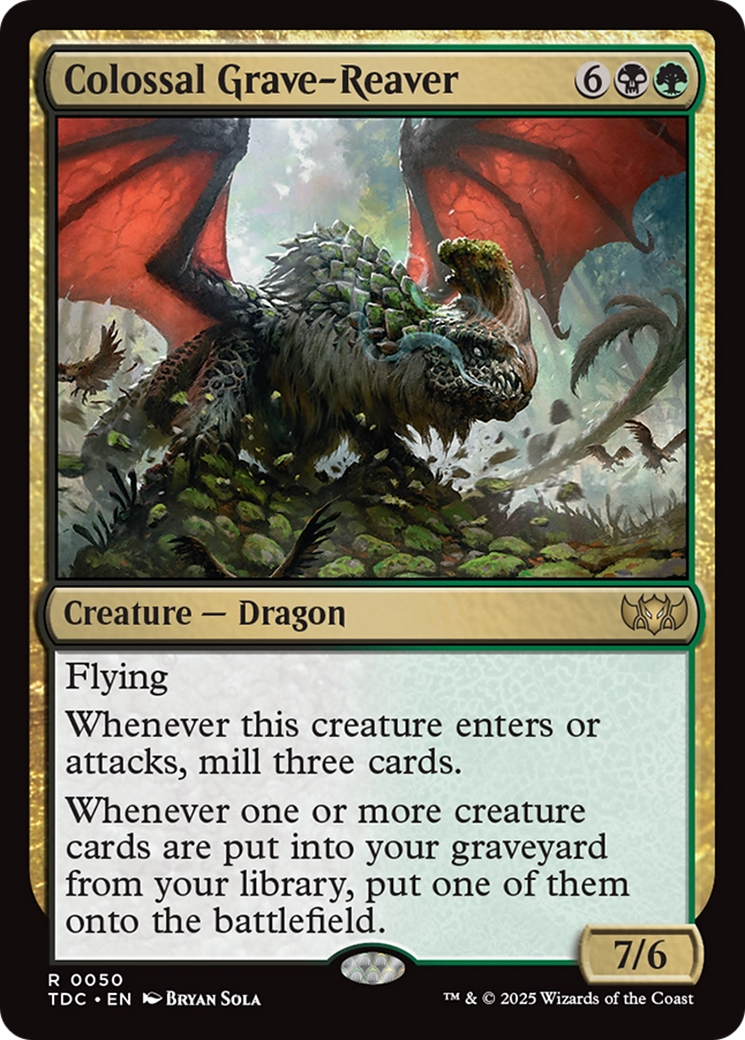 Colossal Grave-Reaver [Tarkir: Dragonstorm Commander] | Webway Games