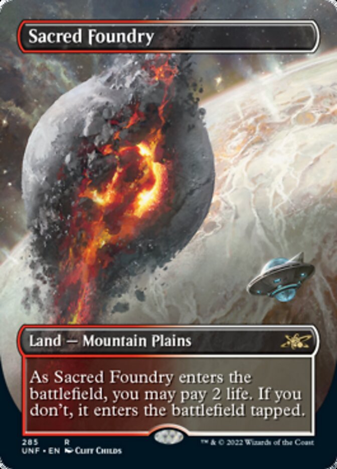 Sacred Foundry (Borderless) [Unfinity] | Webway Games