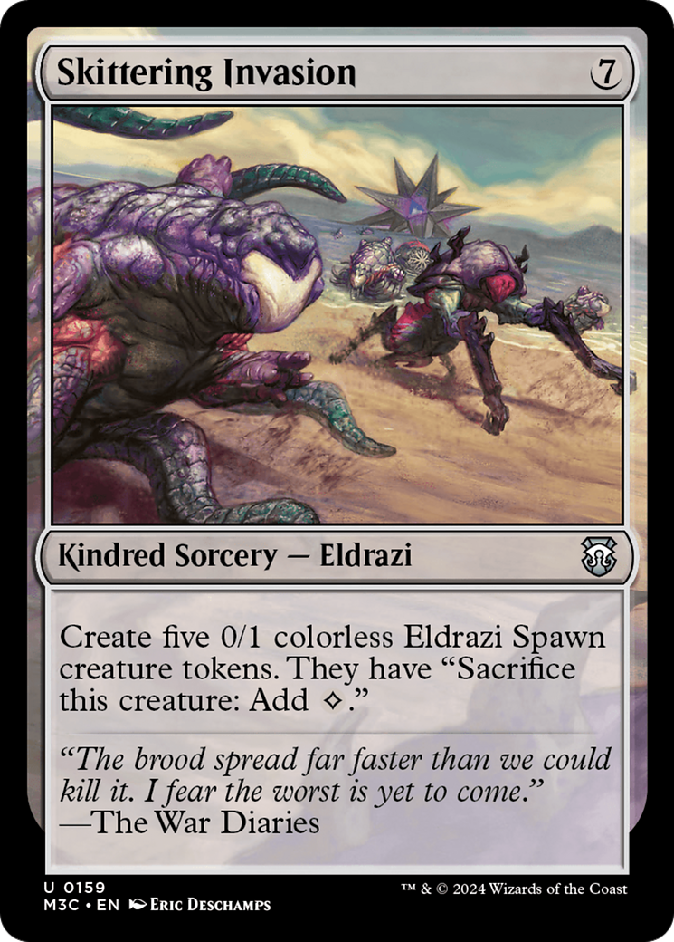 Skittering Invasion (Ripple Foil) [Modern Horizons 3 Commander] | Webway Games