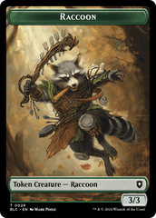 Rat // Raccoon Double-Sided Token [Bloomburrow Commander Tokens] | Webway Games