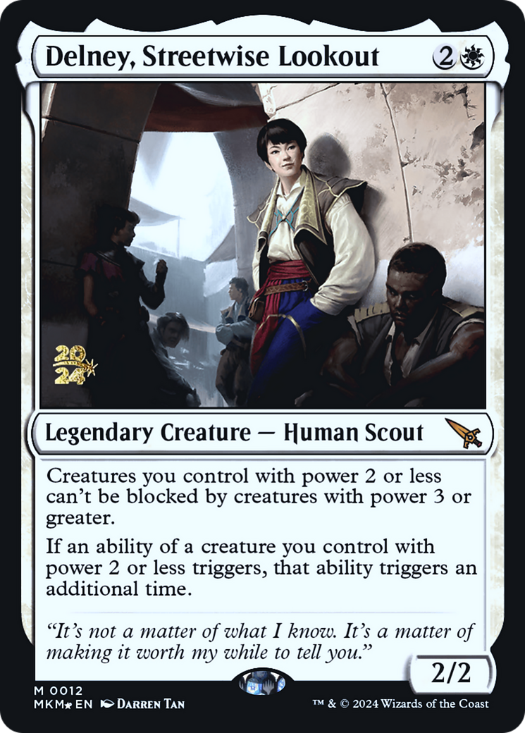 Delney, Streetwise Lookout [Murders at Karlov Manor Prerelease Promos] | Webway Games