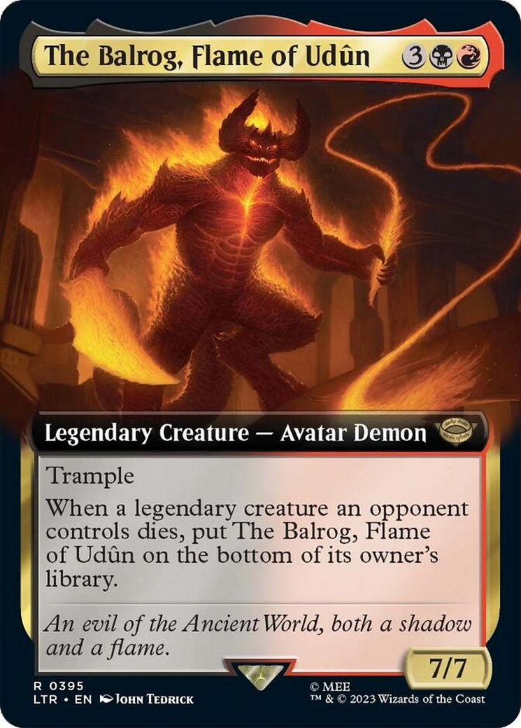 The Balrog, Flame of Udun (Extended Art) [The Lord of the Rings: Tales of Middle-Earth] | Webway Games