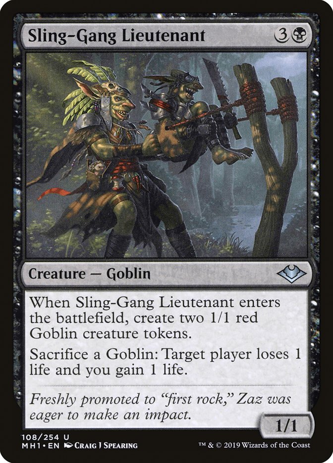 Sling-Gang Lieutenant [Modern Horizons] | Webway Games