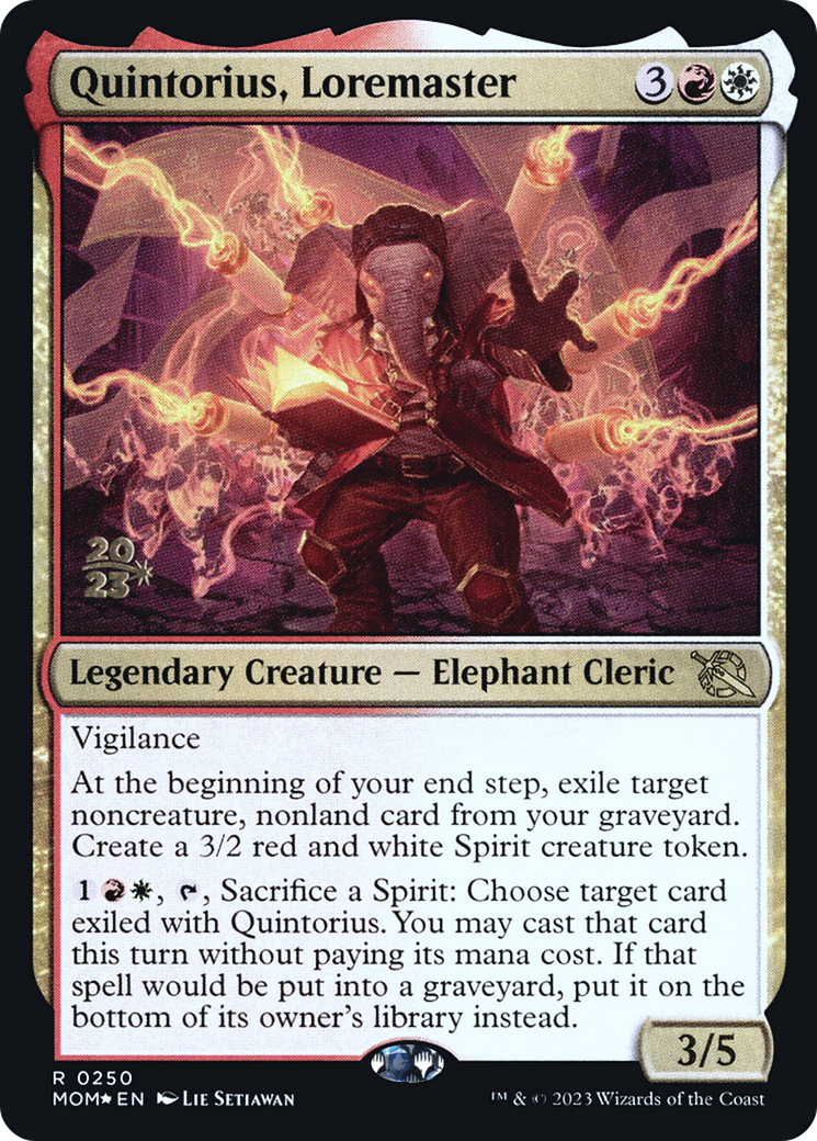 Quintorius, Loremaster [March of the Machine Prerelease Promos] | Webway Games