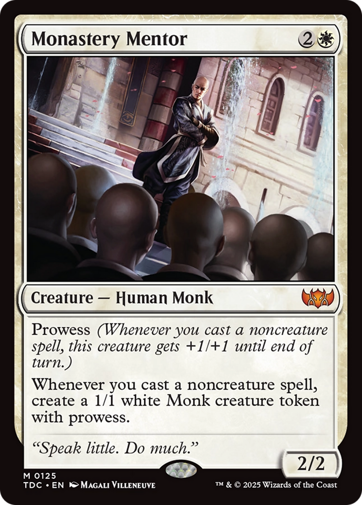 Monastery Mentor [Tarkir: Dragonstorm Commander] | Webway Games