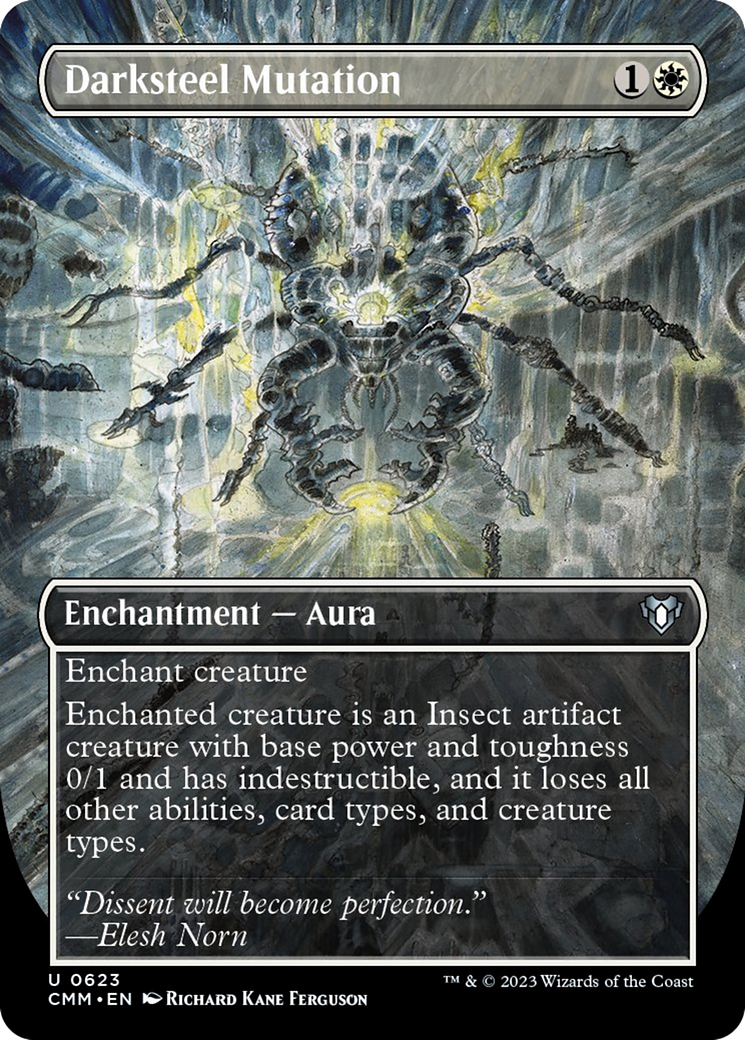 Darksteel Mutation (Borderless Alternate Art) [Commander Masters] | Webway Games