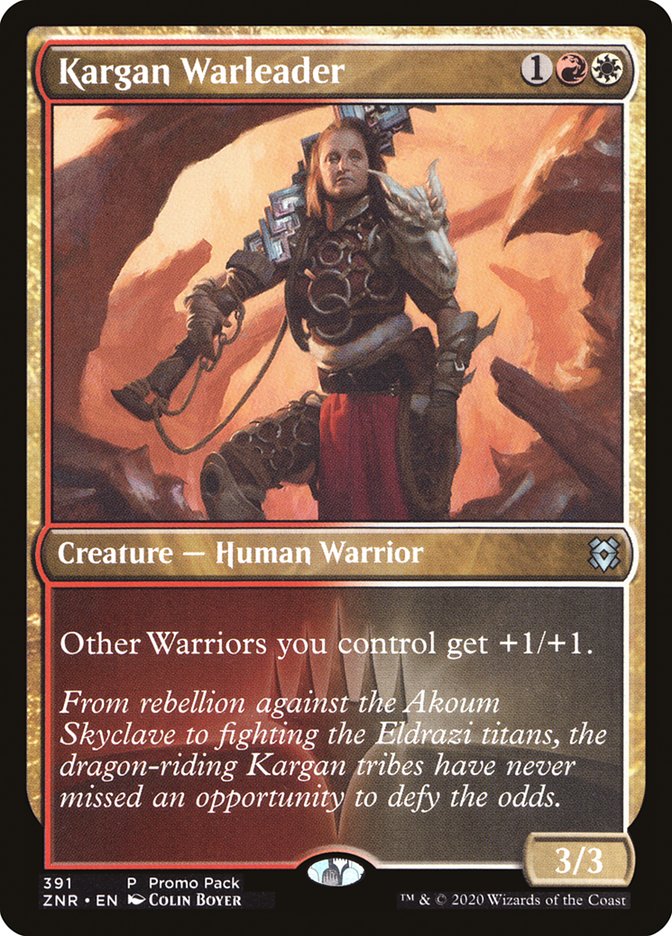 Kargan Warleader (Promo Pack) [Zendikar Rising Promos] | Webway Games