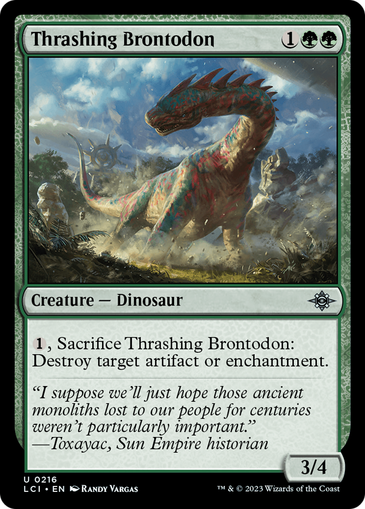 Thrashing Brontodon [The Lost Caverns of Ixalan] | Webway Games