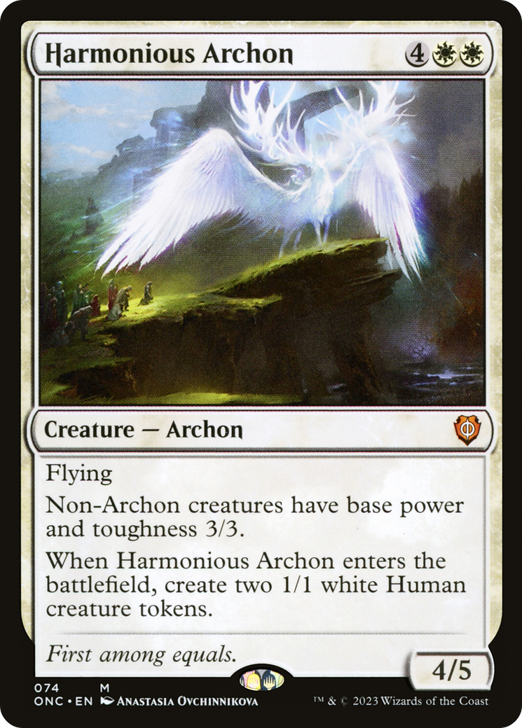 Harmonious Archon [Phyrexia: All Will Be One Commander] | Webway Games