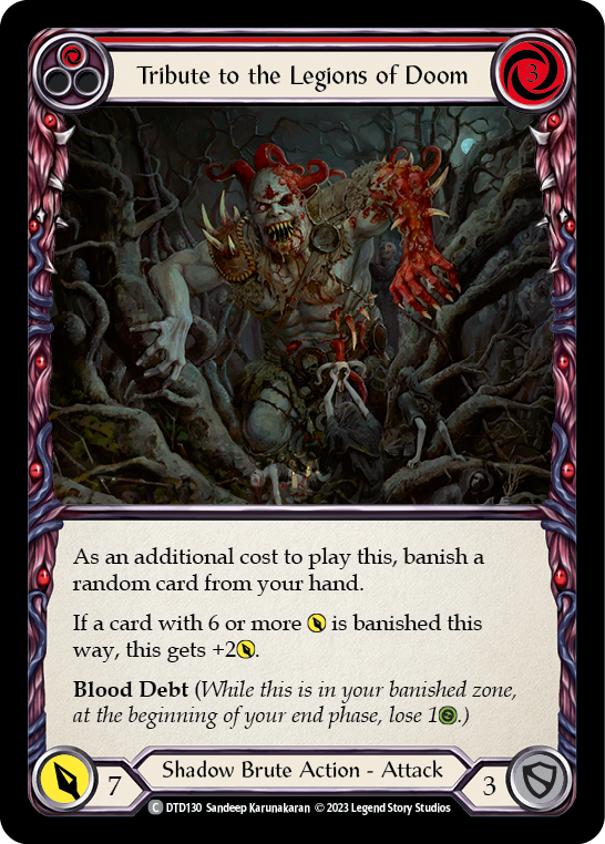 Tribute to the Legions of Doom (Red) [DTD130] (Dusk Till Dawn) | Webway Games