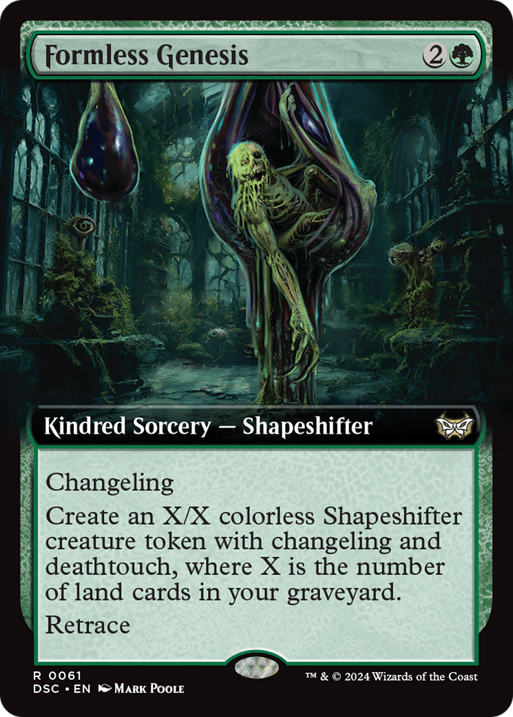 Formless Genesis (Extended Art) [Duskmourn: House of Horror Commander] | Webway Games