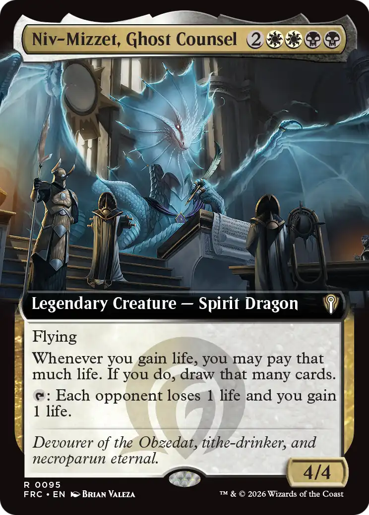 Niv-Mizzet, Ghost Counsel (Extended Art) [Reality Fracture Commander] | Webway Games