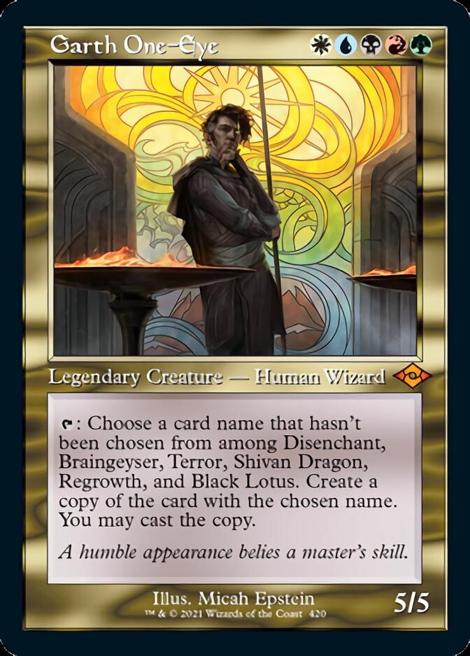 Garth One-Eye (Retro Foil Etched) [Modern Horizons 2] | Webway Games